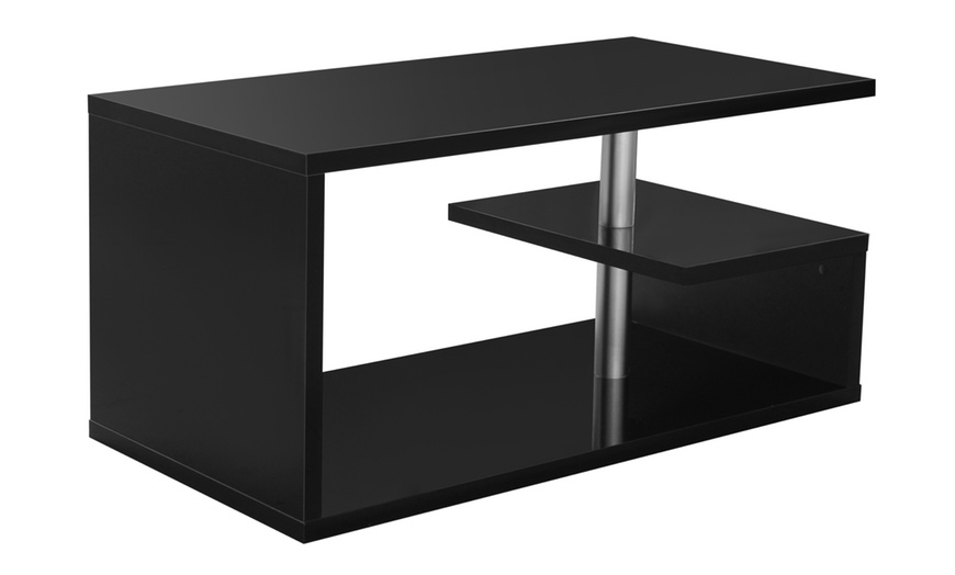 Image 10: High Gloss LED Coffee and Side Table Range