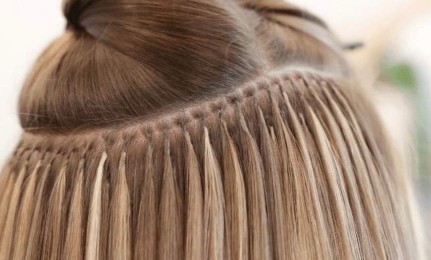 Image 2: Fusion K-Tip Hair Extension Packages and Service Credits