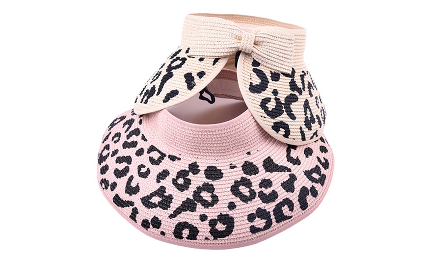 Image 5: Roll-Up Leopard Print Hat