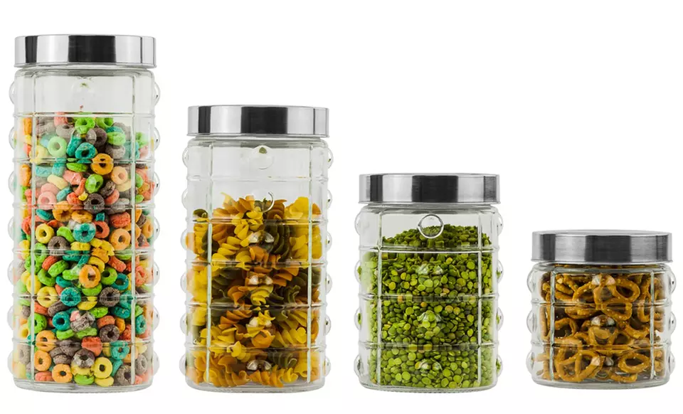 3- or 4-Piece Glass Canister Set - Primary Image