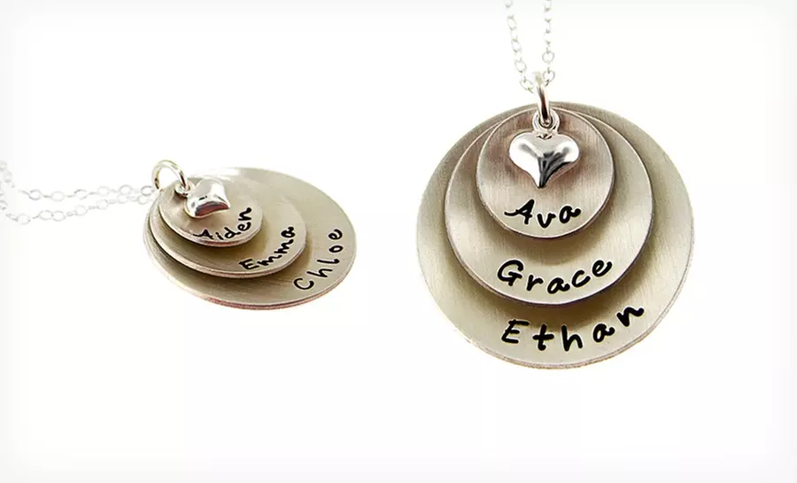 Custom Pendant Necklaces from AJ's Collection. Multiple Styles from $24.99–$26.99. Free Shipping. - Second Medium