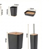 Image 4: 6-delige badkamerset met bamboe details
