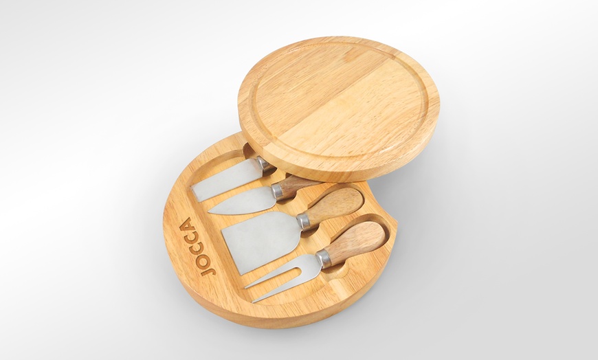 Image 3: Jocca Cheese Board With 4 Knives