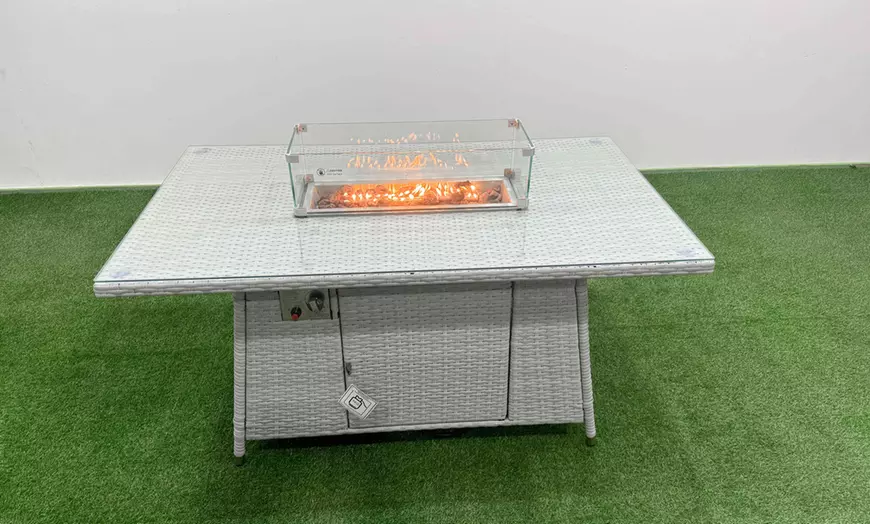 Image 3: Fimous Weather-Resistant PE Rattan-Effect Garden Sofa Set 