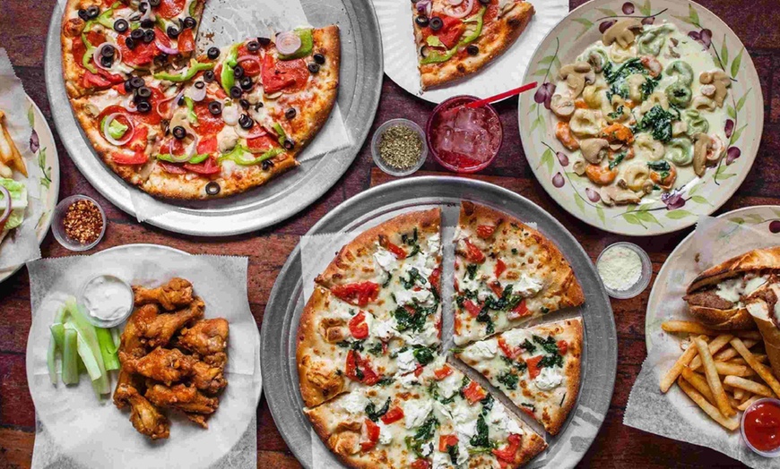 Image 1: Pizza oder Pasta nach Wahl inkl. Insalata Mista für bis zu 4 Personen