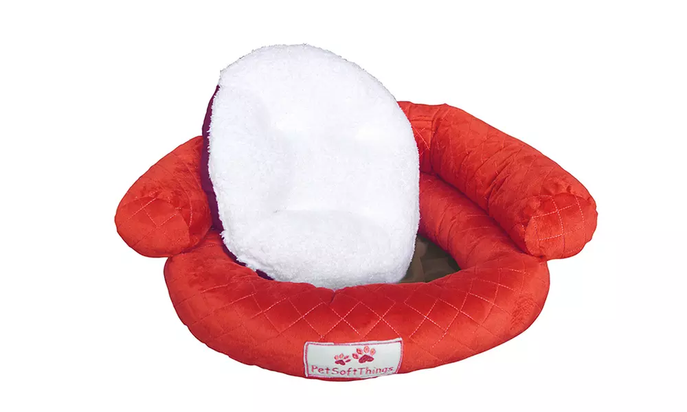 Plush Fluffy Soft Warm Calming Medium Small Dog Puppy Kitten Cat Pet Bed Cuddle
