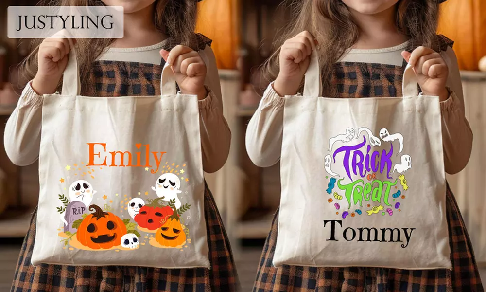 1 panier de bonbons personnalisé pour Halloween sur Justyling