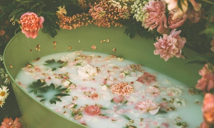 Serenity Sole Soak, a calming foot soak that combines meditative sounds and soothing aromatherapy. - Sunny Side Studios