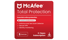 McAfee Total Protection 2025 | 5 Devices | 2 Years - Binary Distribution Limited