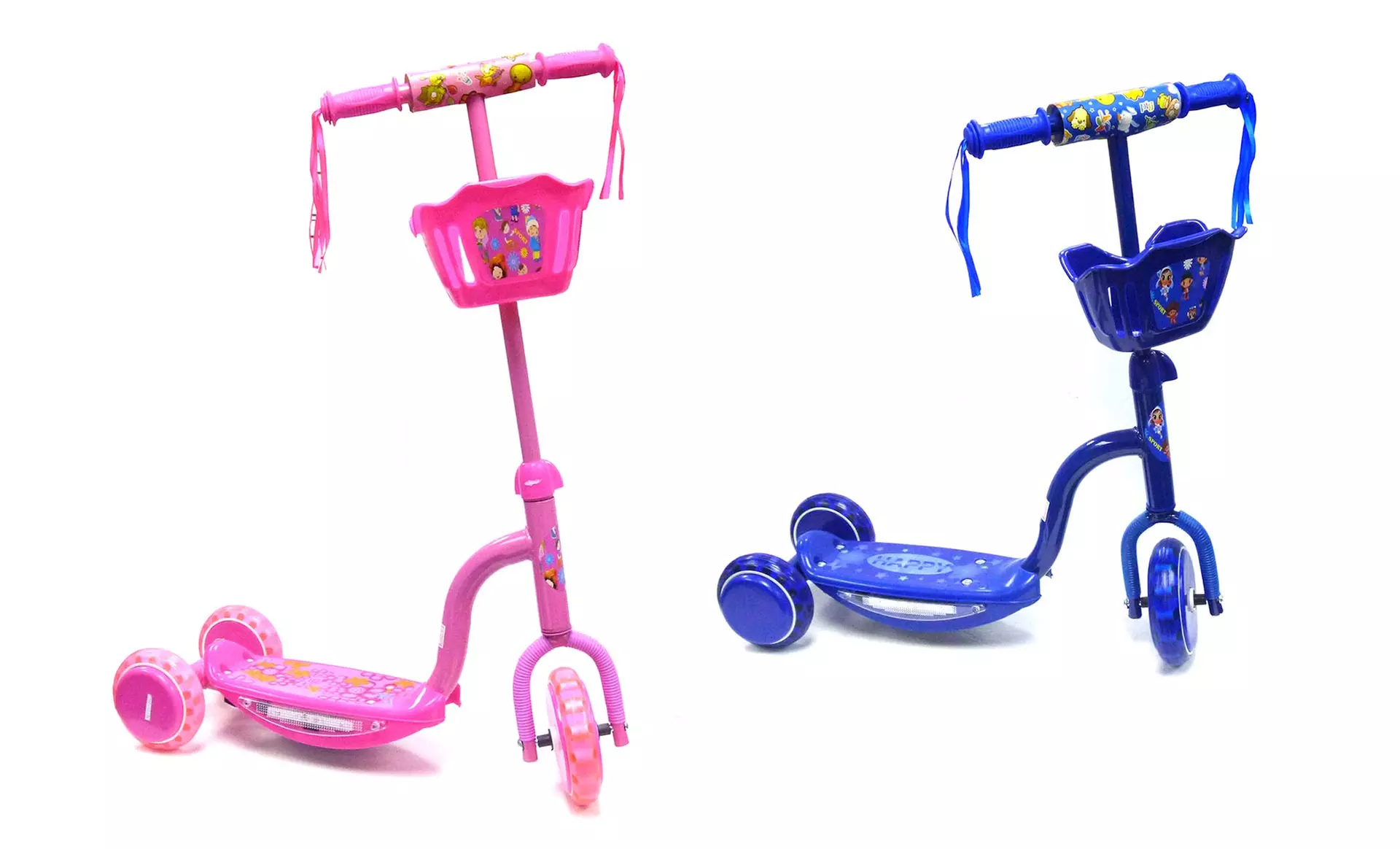 3-Wheeled Light-Up Scooter with Music - Primary Image