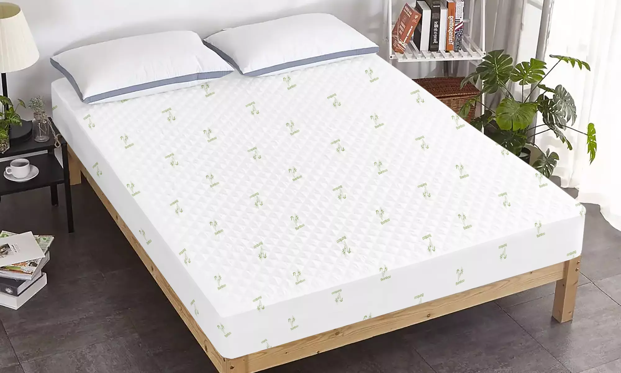 Housse de matelas matelassée imperméable, dimensions au choix - Primary Image