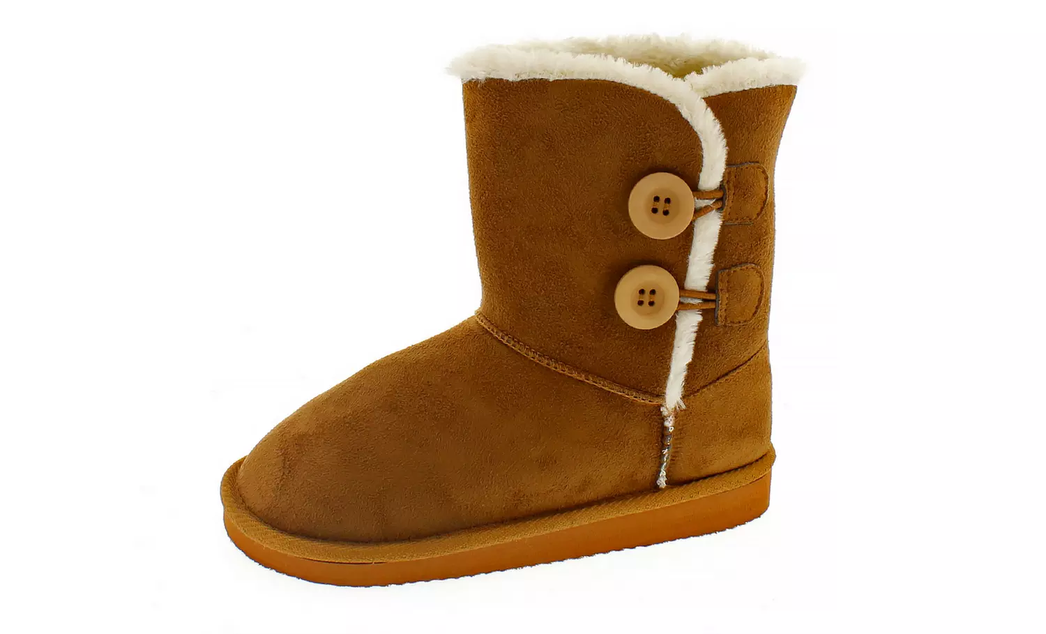 Shoes of Soul Girls' Button Boot - Second Medium