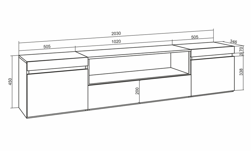 Image 11: Module TV style industriel 