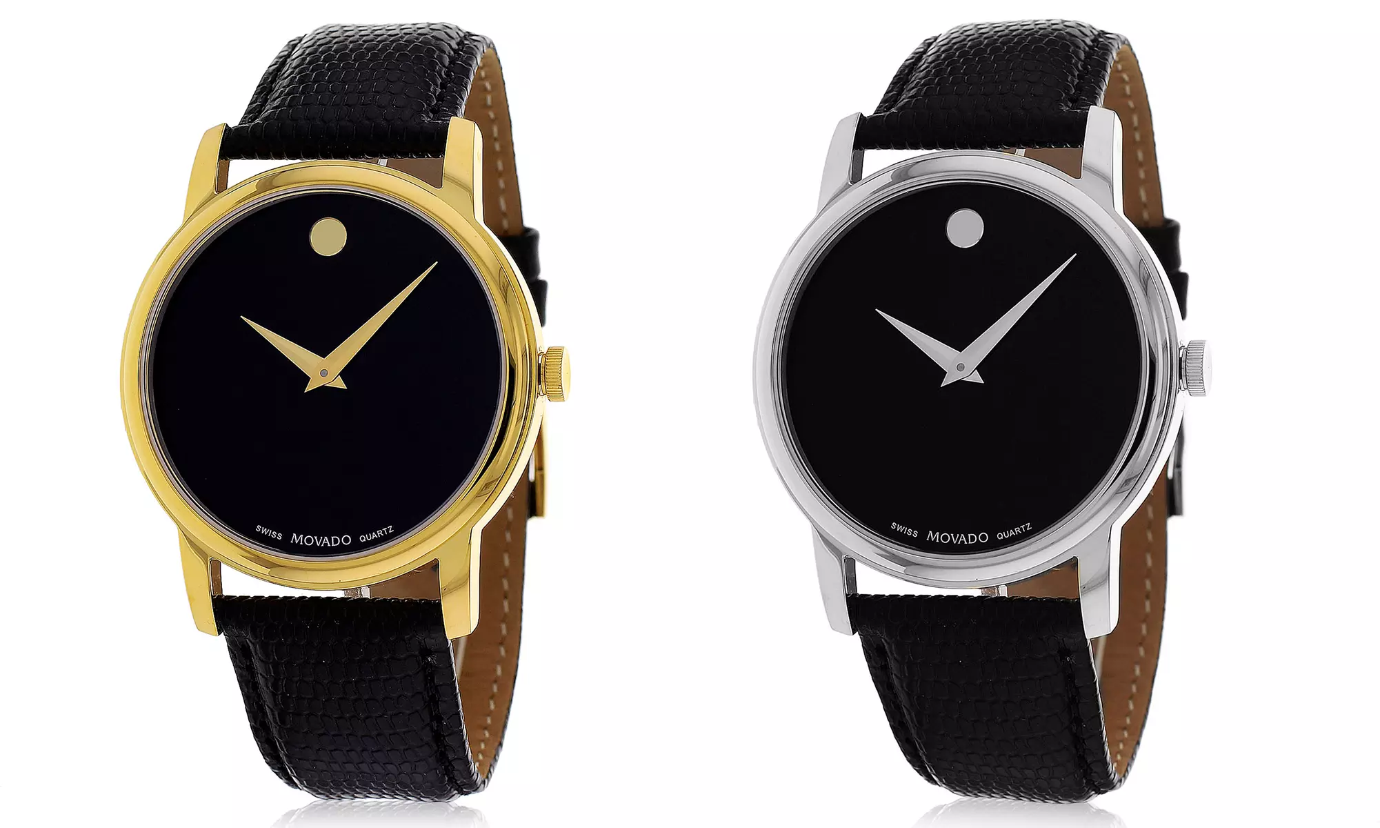 Movado Men's Genuine Leather Strap Watches - Primary Image