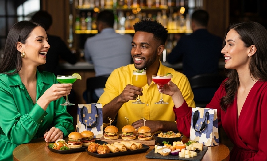 Image 1: Admision for One or Three People + Food and Cocktails + Bonus Gift Bag