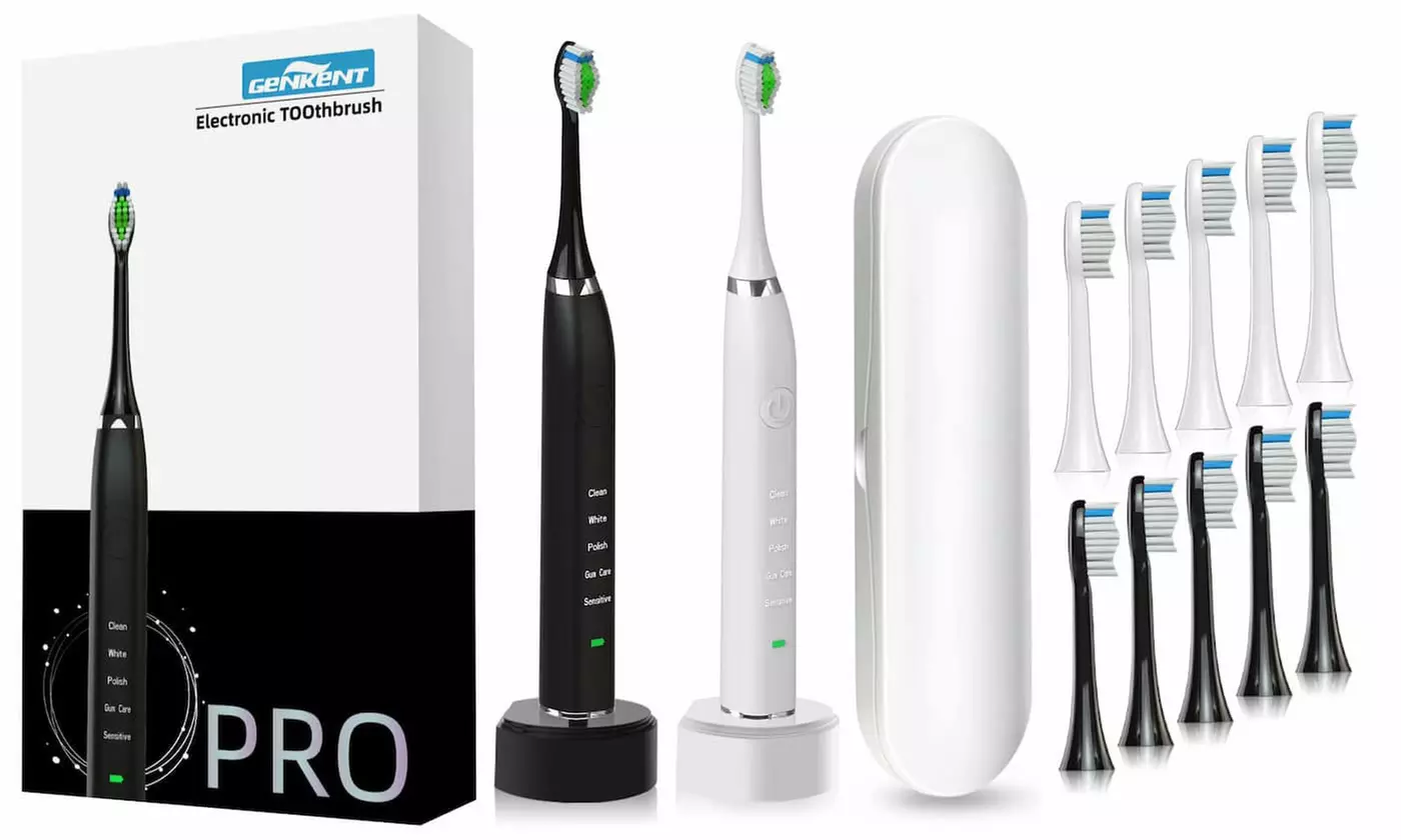 Genkent Sonic Electric Toothbrush Set (13-Piece) - Primary Image