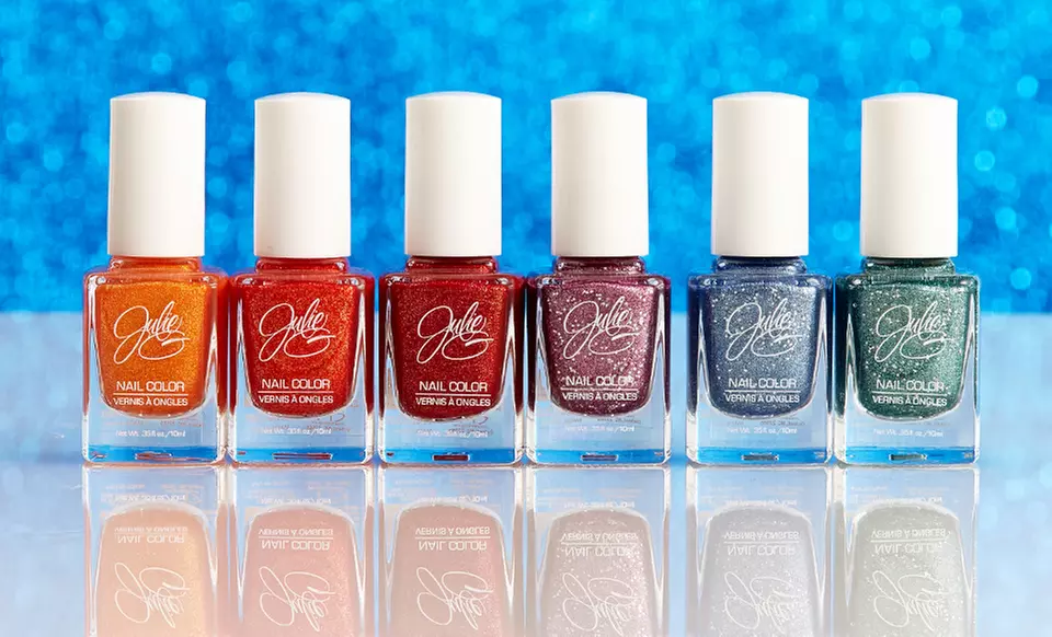 $12.99 for 6 Full-Size JulieG Frosted Gumdrops Nail Polishes ($23.94 List Price) - Primary Image
