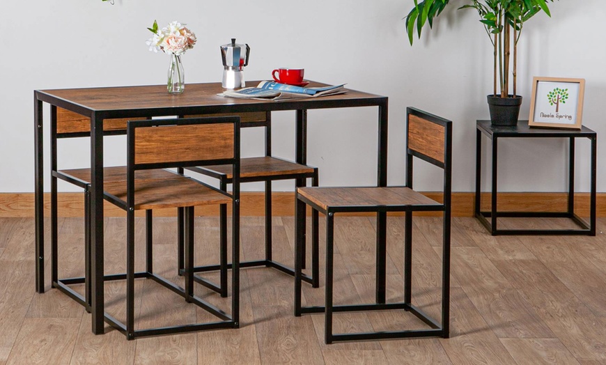 Image 1: Compact Modern Dining Table