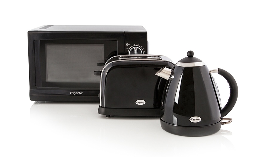 Image 1: Microwave, Kettle and Toaster