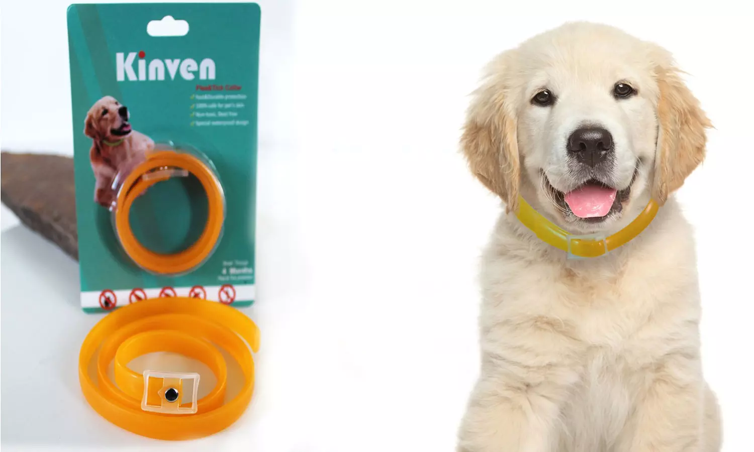 Kinven Flea and Tick Collar For Dogs and Cats (1- or 2-Pack)