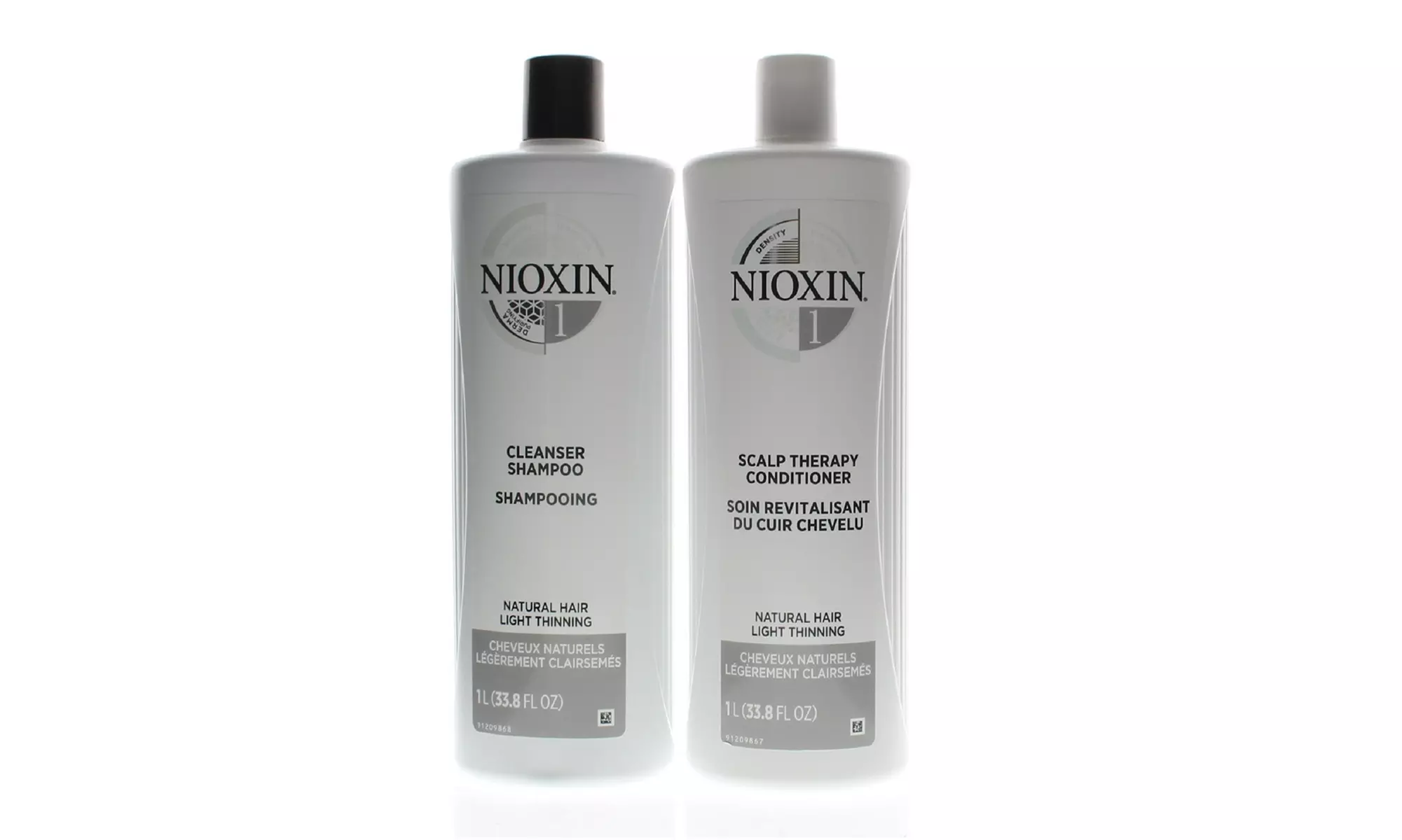 Nioxin Cleanser Shampoo, Scalp Therapy Conditioner, or Liter Duo (33.8oz)