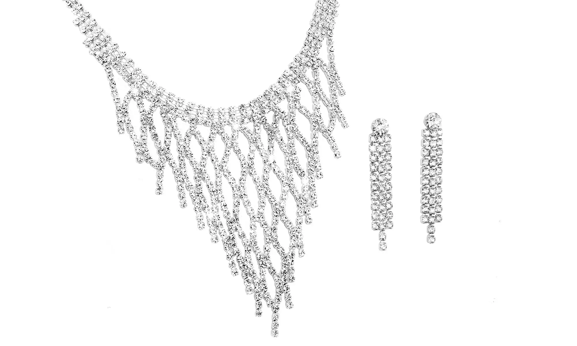 1 ou 2 parures collier soirée ornée de cristaux Swarovski® - Second Medium