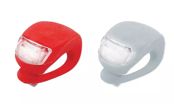 One, Two or Three LED Silicone Bike Light Set from £1.99 (Up to 80% Off) - Primary Image