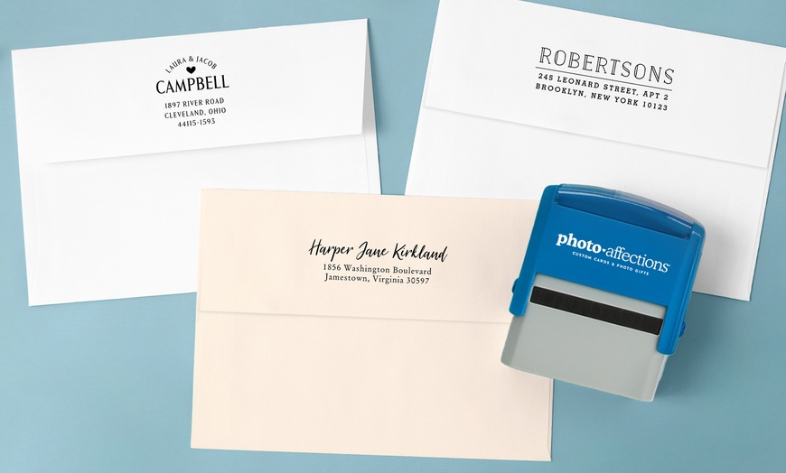 Image 3: Custom Self-Inking Address Stamps by PhotoAffections $26 Off 
