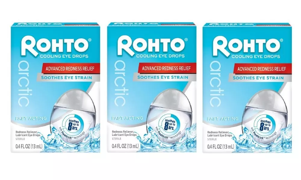 3 Pack Rohto Arctic-Cooling & Soothing Advanced Redness Relieving Eye Drops  - Primary Image