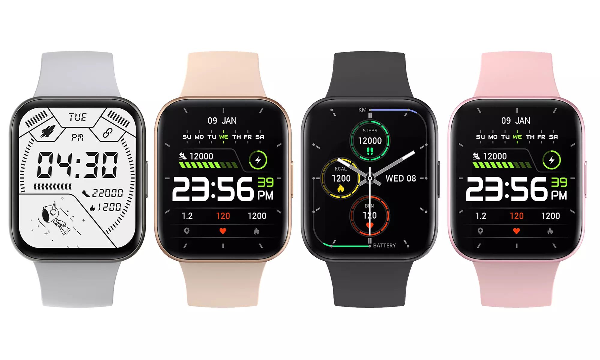 Montre connectée P25 multifonctions ; coloris au choix - Primary Image