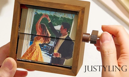 1 personalisierbarer Handkurbel-Fotorahmen (zzgl. Versandkosten) - Justyling