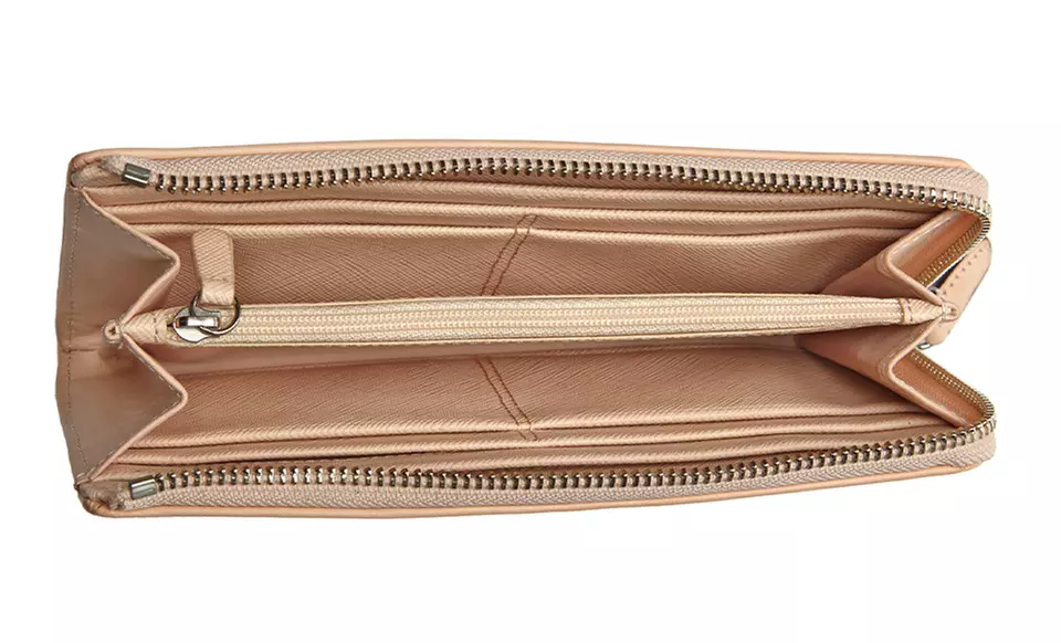 Coach Legacy Print Signature Slim Zip-Around Wallet | Brought to You by ideel - Second Medium