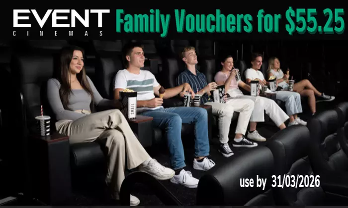 Event Cinema Family Pass eVouchers Sale
