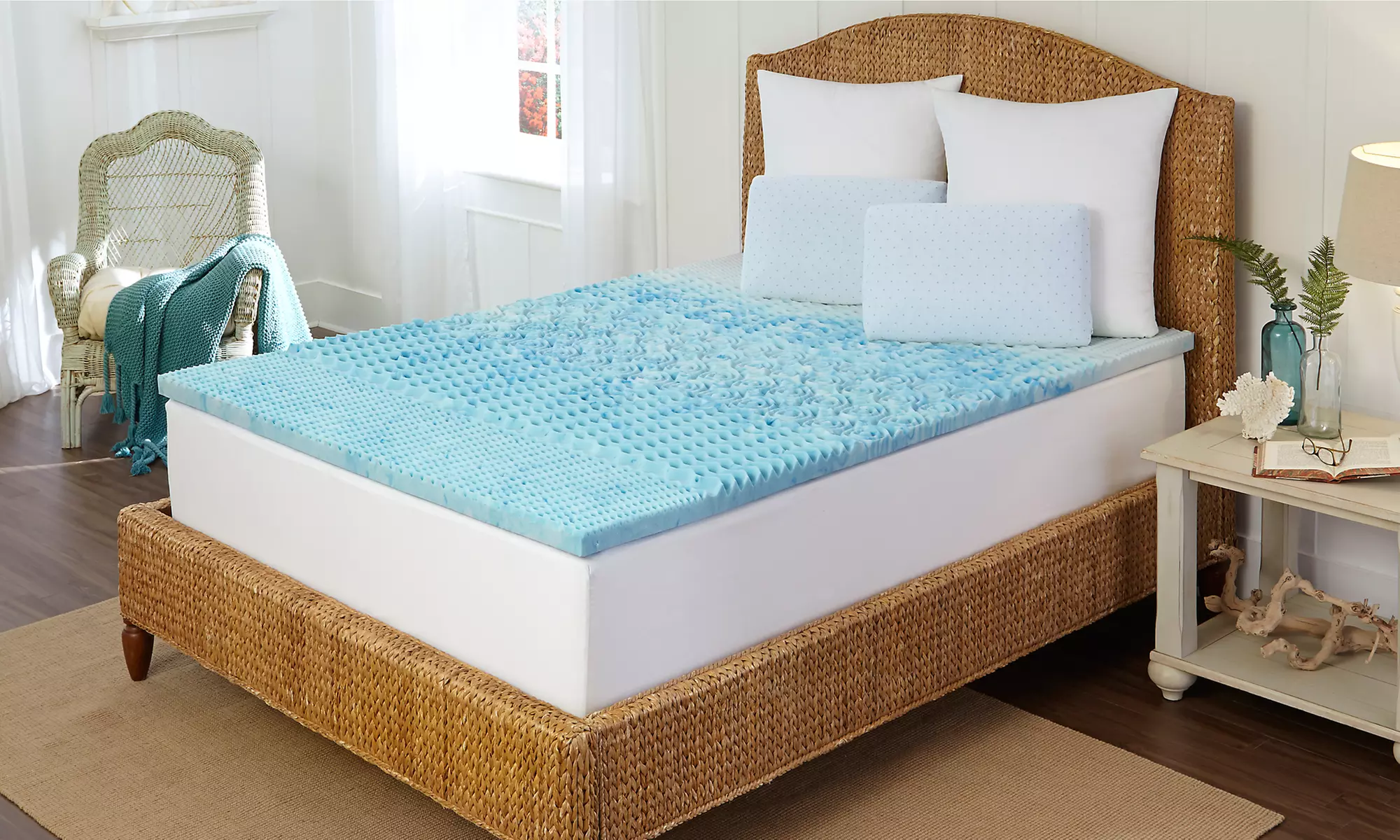 Cooling Gel Memory Foam Mattress Pad - Primary Image