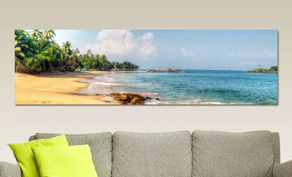 $44.99 for 40"x10" Panoramic Landscape Print on Canvas ($129 List Price). Multiple Images. Free Shipping and Returns. - Primary Image