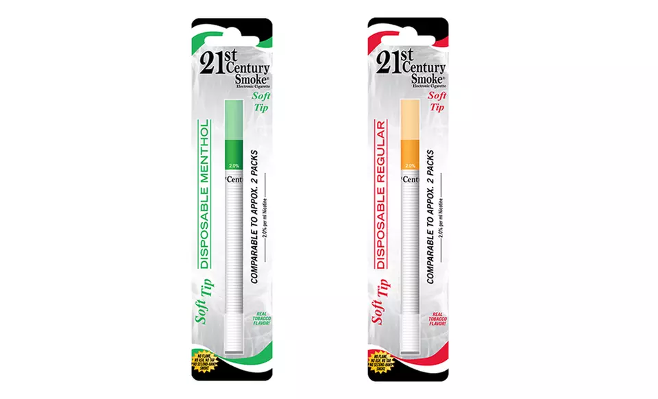 10-Pack of 21st Century Smoke Disposable Electronic Cigarettes in Regular Tobacco or Menthol - Primary Image