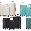 Image 1: One or Three Minimalist Design Hard Shell Luggage Set with TSA Lock 