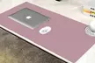 US PU Leather Dual Sided Desk Pad Non-Slip Mouse Pad Office Home Mat 23.6x11.8'' - Second Medium