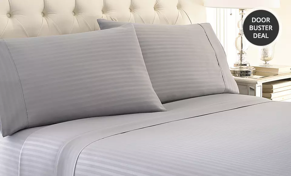 Hotel New York Microfiber Embossed Dobby Sheet Set in Multiple Sizes from $17.99–$24.99. Multiple Colors. Free Returns. - Primary Image