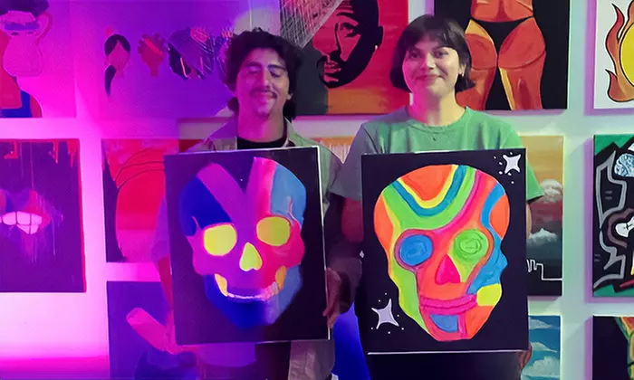 2 Hour Paint N Sip for One or Two in a Fun Creative Group Setting