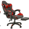 Image 12: Chaise de gaming ergonomique avec repose-pieds, soutien lombaire