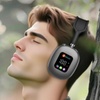 Image 1: Wireless Bluetooth Headset with Digital Display Screen Headset