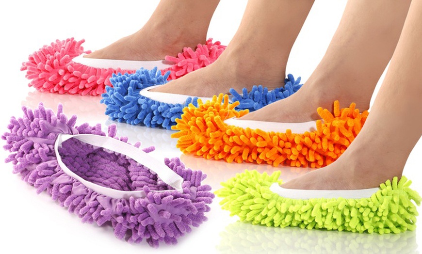 Image 1: Cleaning Mop Slippers