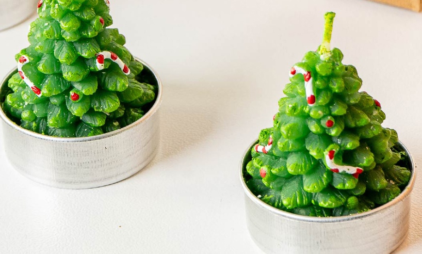 Image 6: Lot de 18 bougies décoratives de Noël, design festif 3D