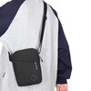 Image 1: Men's Oxford Crossbody Shoulder Bag with Adjustable Strap