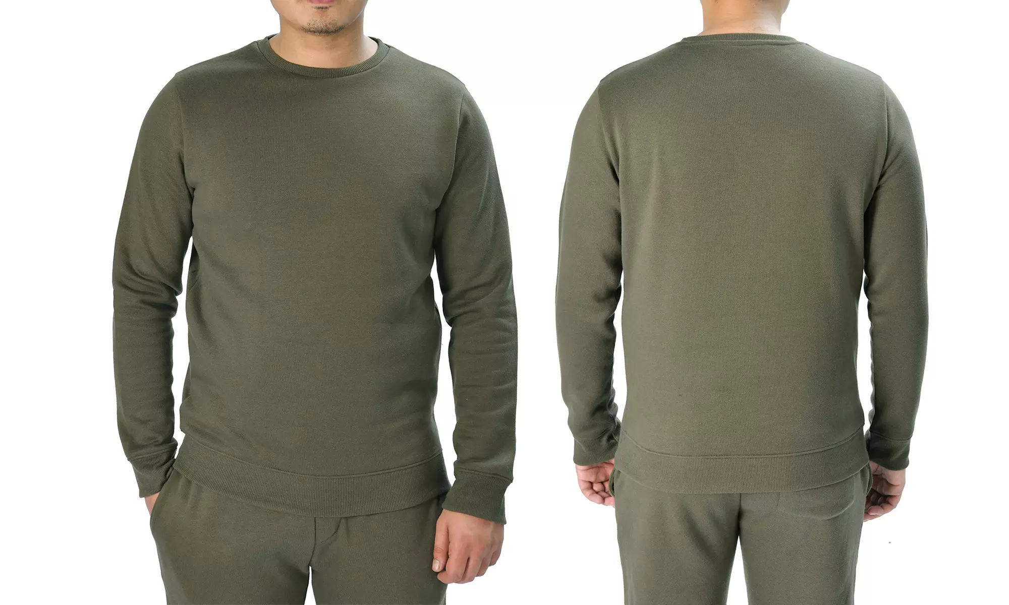 Classic Crew Neck Long Sleeve Pullover Sweatshirt Jumper