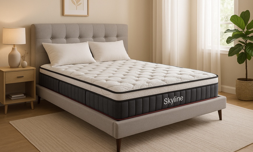 Image 1: Matelas 22 cm à mémoire de forme, ressorts ensachés et gel