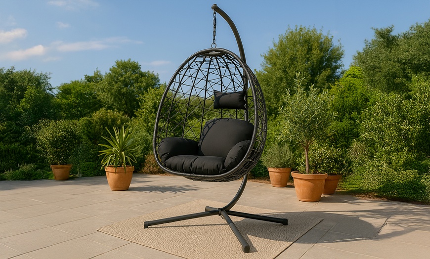 Image 7: Fauteuil suspendu effet rotin "Lima" de Kocoon