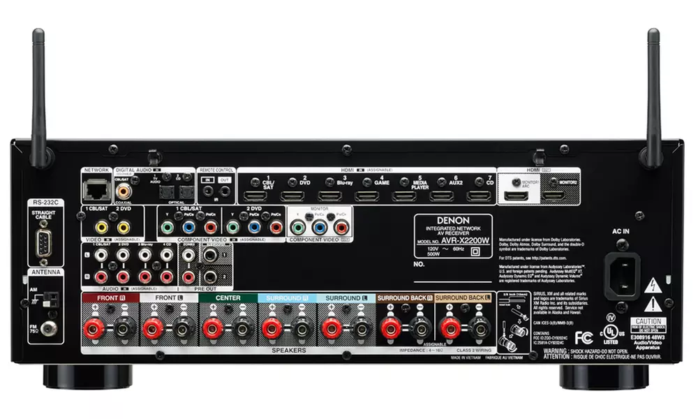 Denon 7.2-Channel 4K Ultra-HD A/V Receiver with Bluetooth and WiFi - Second Medium
