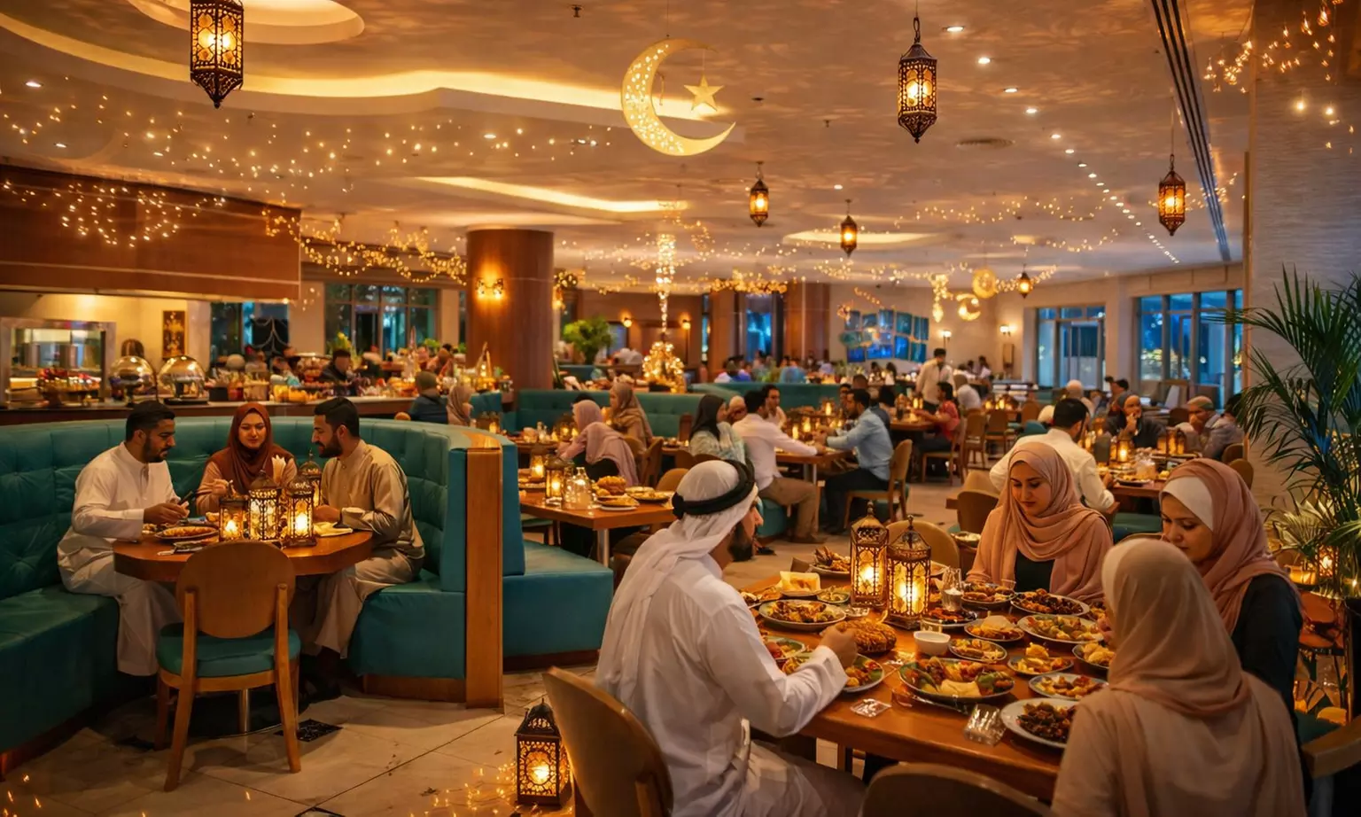 Family-Friendly Iftar Buffet Experience for One, Two, Four, or Six